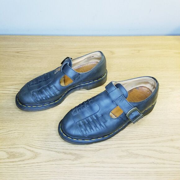 Martens Mica Shoes Men UK Size US Black Leather